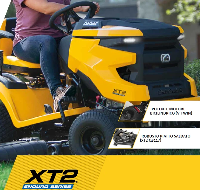 Cub Cadet XT2 PS107 trattorino larghezza taglio 107 cm , c.c. 603 trasmissione Hydro