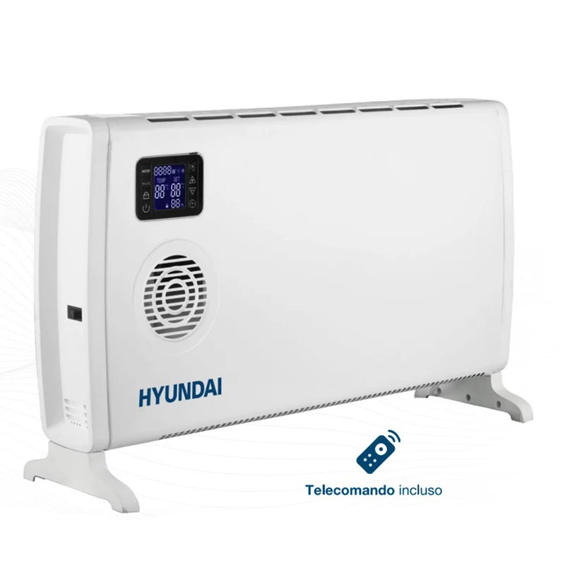Hyundai 75505 – Termoconvettore stufa elettrica turbo con timer e display - 2000W