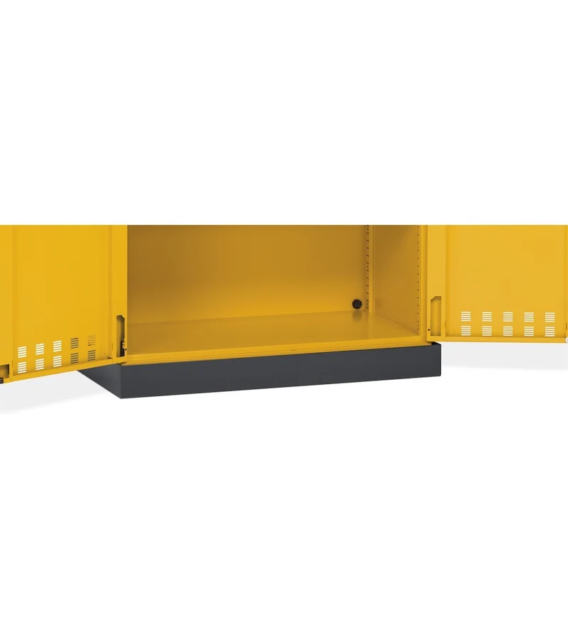 Fami PERFOM14025 - Armadio 2 ante a battente fessurate con 3 ripiani e vasca stagna esterna L1048 x P600 x H2027