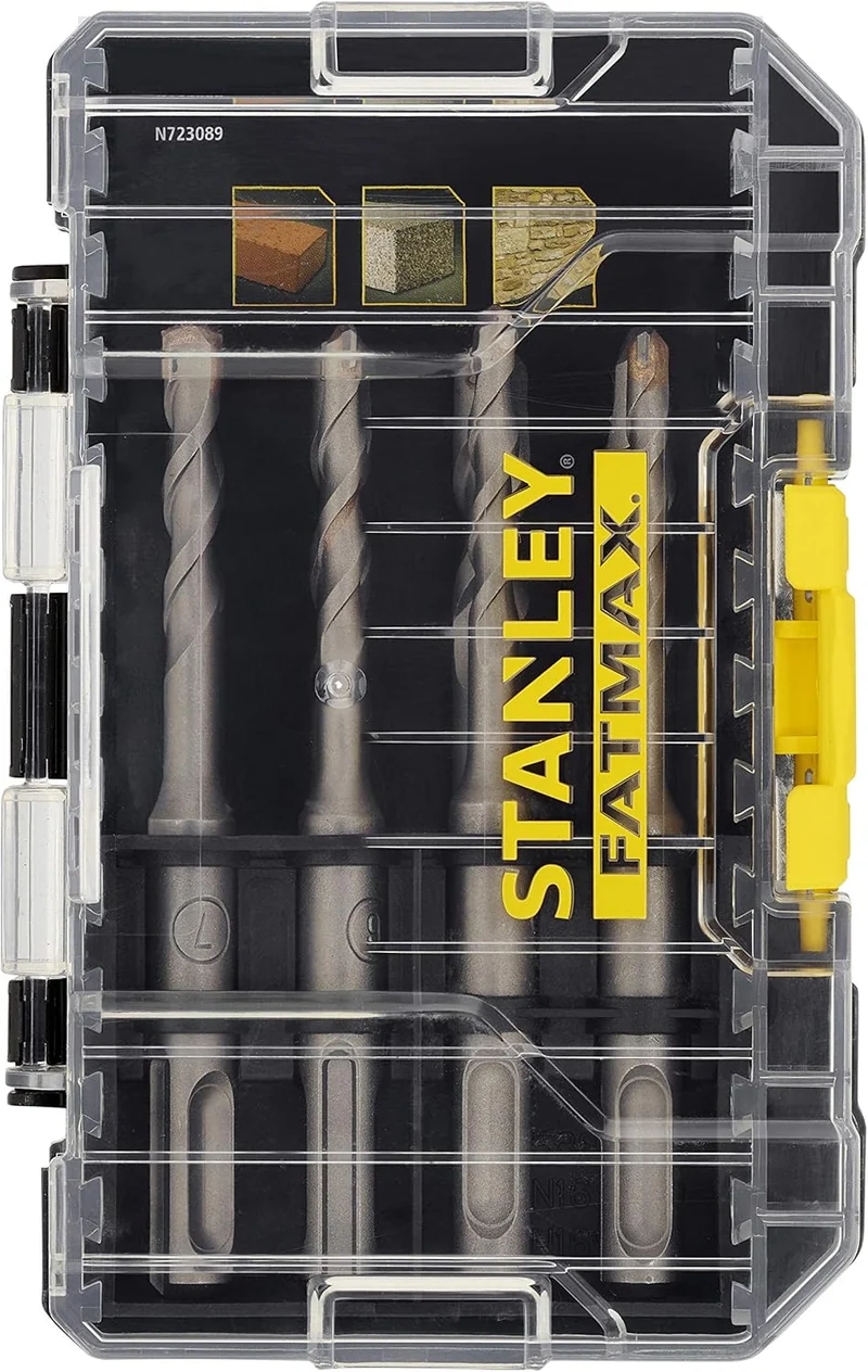 Stanley STA88555-XJ - Set di 8 punte da trapano tassellatore SDS-Plus