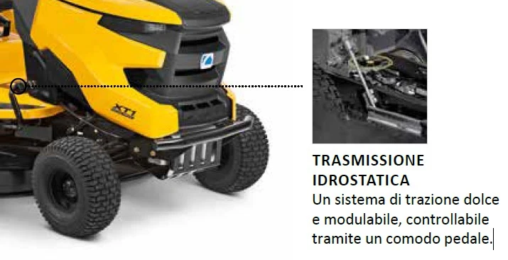 Cub Cadet XT1 OR95 trattorino , taglio 95 cm , c.c. 547 , cesto da 320 litri