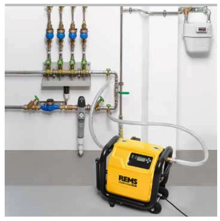 Rems Multi-Push SL Set - Unità elettronica di flussaggio e provaimpianti con compressore