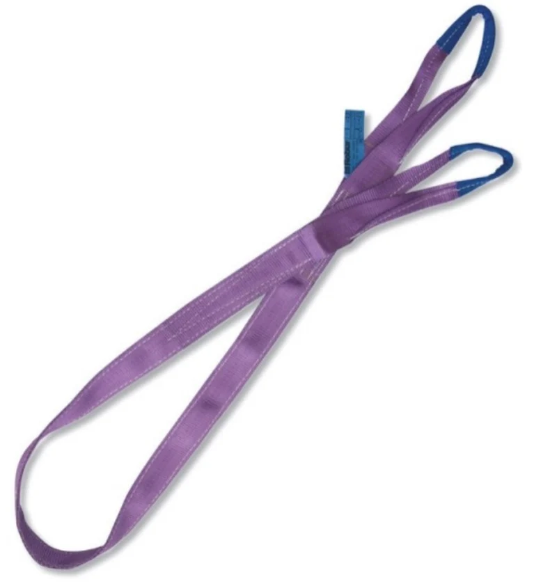 Beta 8150 2 Braca 2 metri per sollevamento max 2T viola nastro piatto a due strati, asole rinforzate, poliestere alta tenacità (PES)