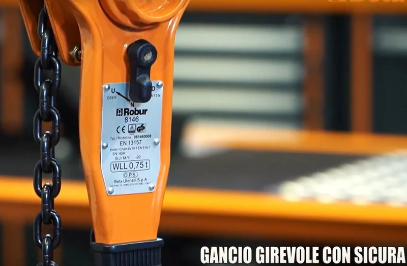 Beta 8146 081460030 Paranco a leva Manuale 3000 Kg EN13157