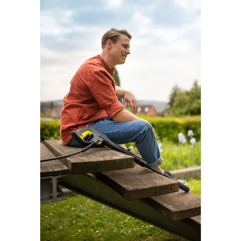 Karcher K 4 Black Home - Idropulitrice con doppia lancia, "patio senza spazzola" e detergente