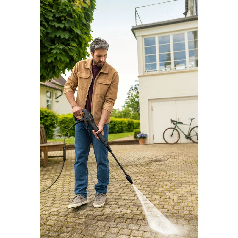 Karcher K 4 Black Home - Idropulitrice con doppia lancia, "patio senza spazzola" e detergente