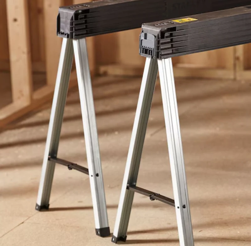 Stanley 1-97-475 Coppia di Cavalletti Pieghevoli , portata 340 Kg