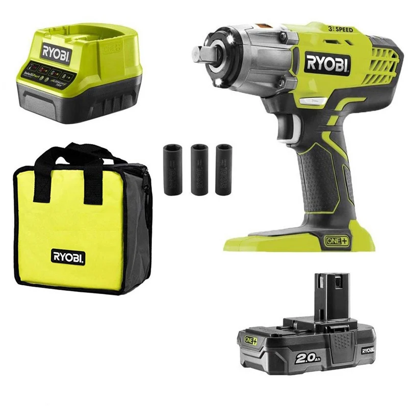 Ryobi R18IW3-120S - Avvitatore ad Impulsi 18V 1/2" smontagomme 400Nm