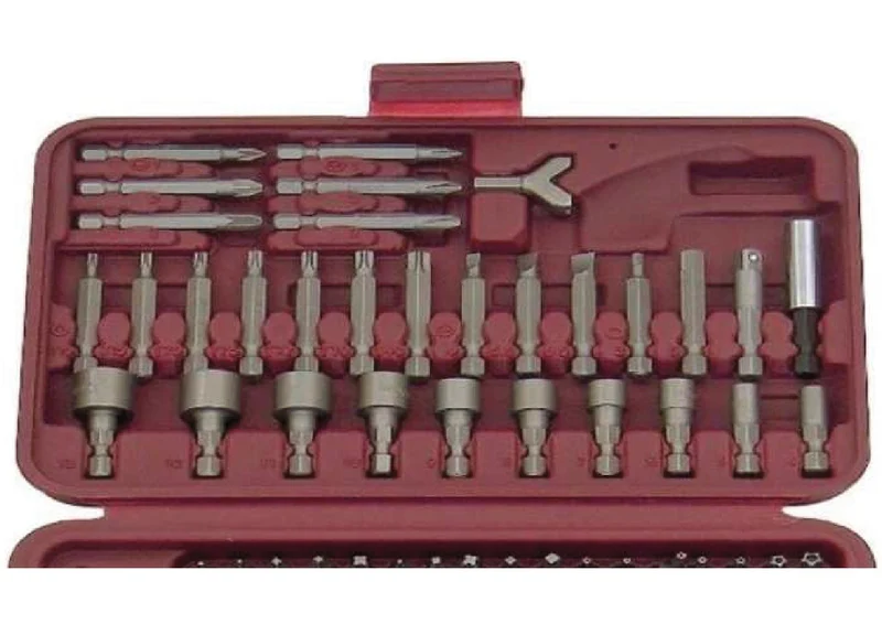 Fermec Bit-138 cassetta porta attrezzi completa di 138 inserti per avvitatura