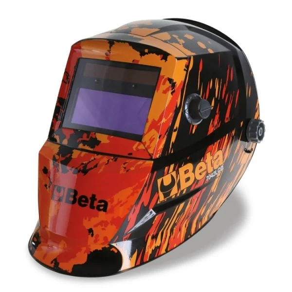 Casco maschera per saldatura BETA 7042LCD ad oscuramento automatico (DIN9-13)