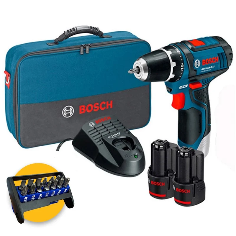 Bosch GSR 12V-15 - Trapano avvitatore a batteria 12V + Borsa