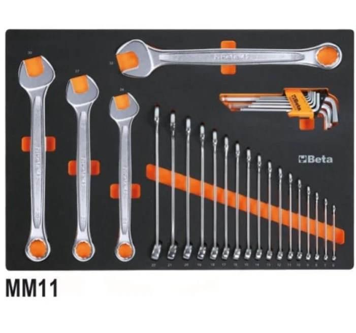 Beta 5945VUM Assortimento di 199 utensili per impiego universale in vassoio morbido in EVA , 566x532 mm