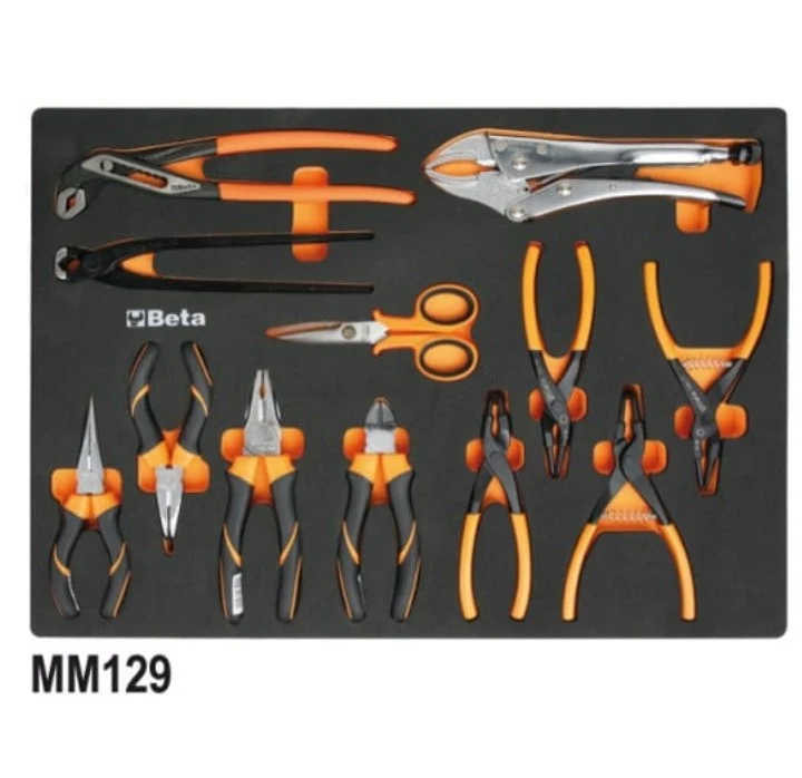 Beta 5945VUM Assortimento di 199 utensili per impiego universale in vassoio morbido in EVA , 566x532 mm