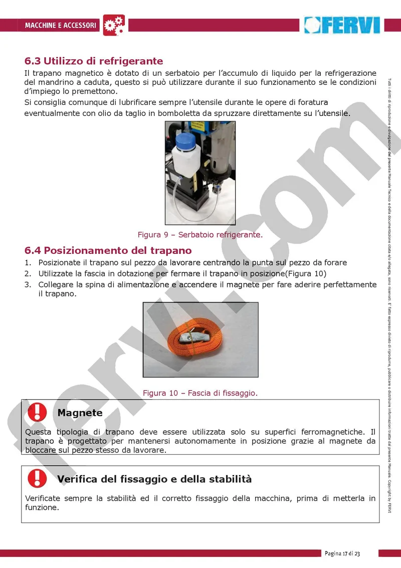 Fervi 0518/80 - Trapano magnetico