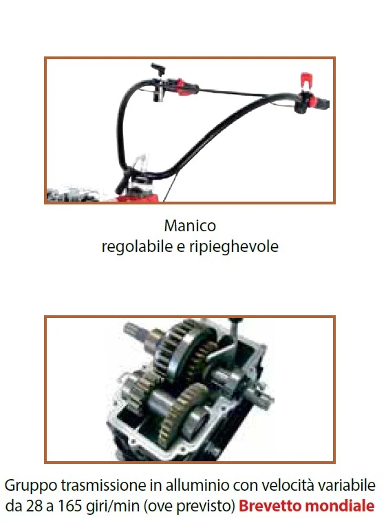 Motozappa a scoppio Professionale Larghezza lavoro 90 cm PUBERT MAESTRO 65 H 050200