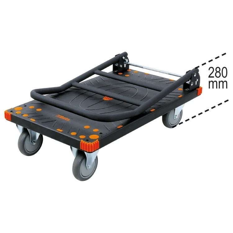 Beta C48P - carrello pieghevole con pianale antiscivolo