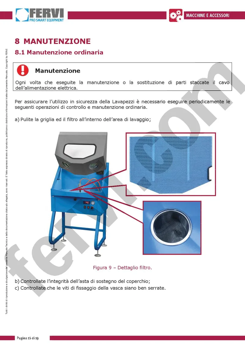 Fervi 0305 - Lavapezzi ad acqua calda