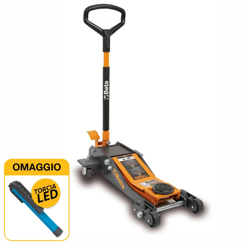 Beta 3030/2T - Sollevatore idraulico cric ribassato 2 t a 6 ruote con OMAGGIO