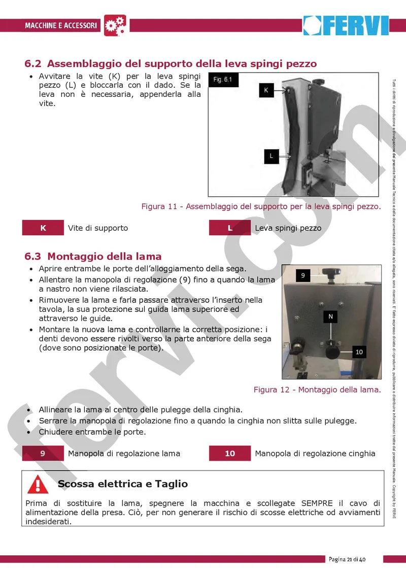 Fervi 0302/200 - Sega a nastro per legno