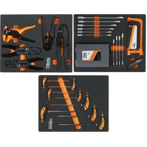 Beta BW 2400S XL9/E-XL - Carrello porta attrezzi a 9 cassetti completo di 487 utensili - arancione