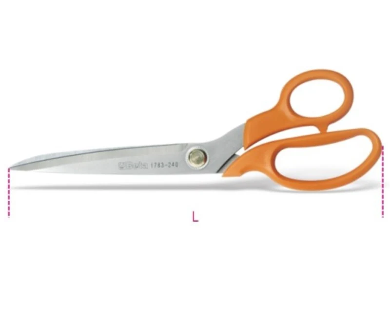 Beta 1783 240 Forbici modello leggero in acciaio inossidabile 240 mm , minimo 5 pezzi