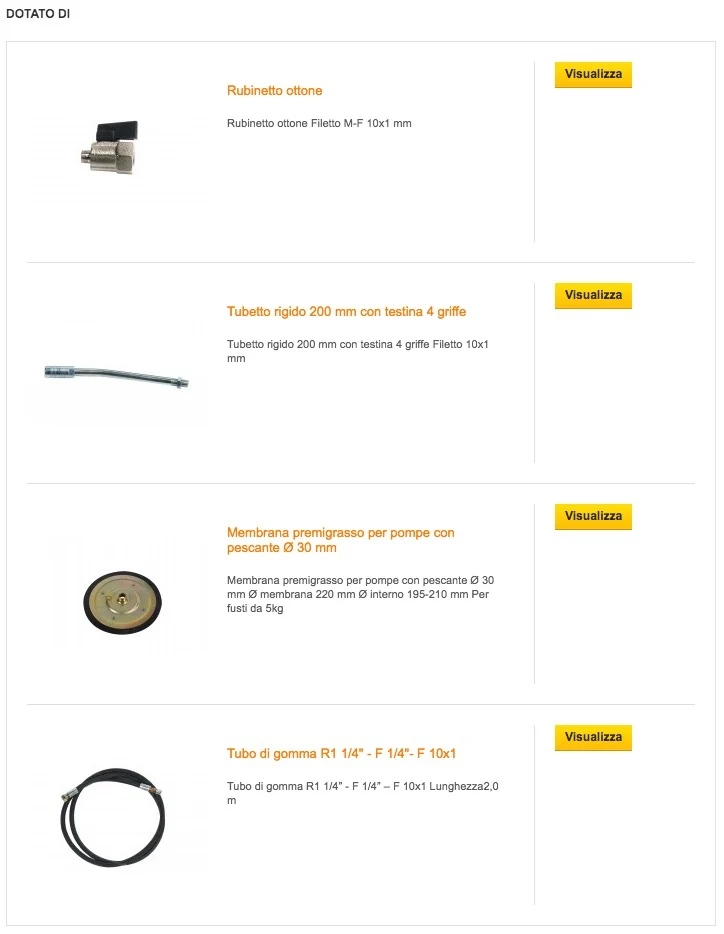 Meclube 016-1144-000 - Ingrassatore manuale carrellato a pedale da 16 Kg