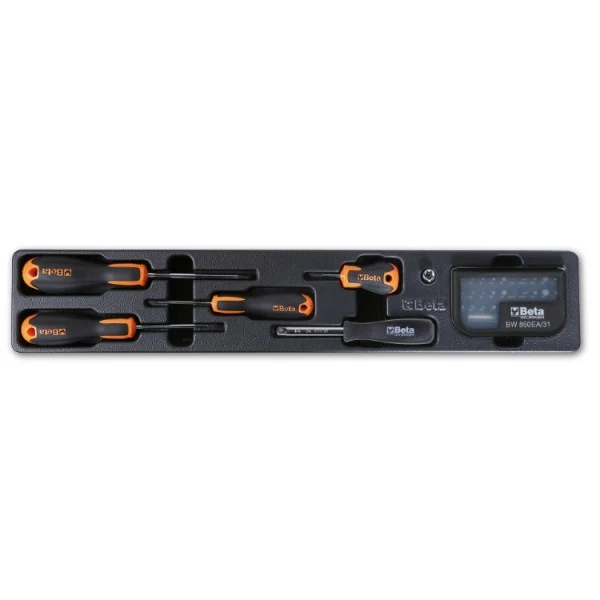 Beta BW 2120L-E/T91 - cassetta in lamiera con assortimento 91 utensili