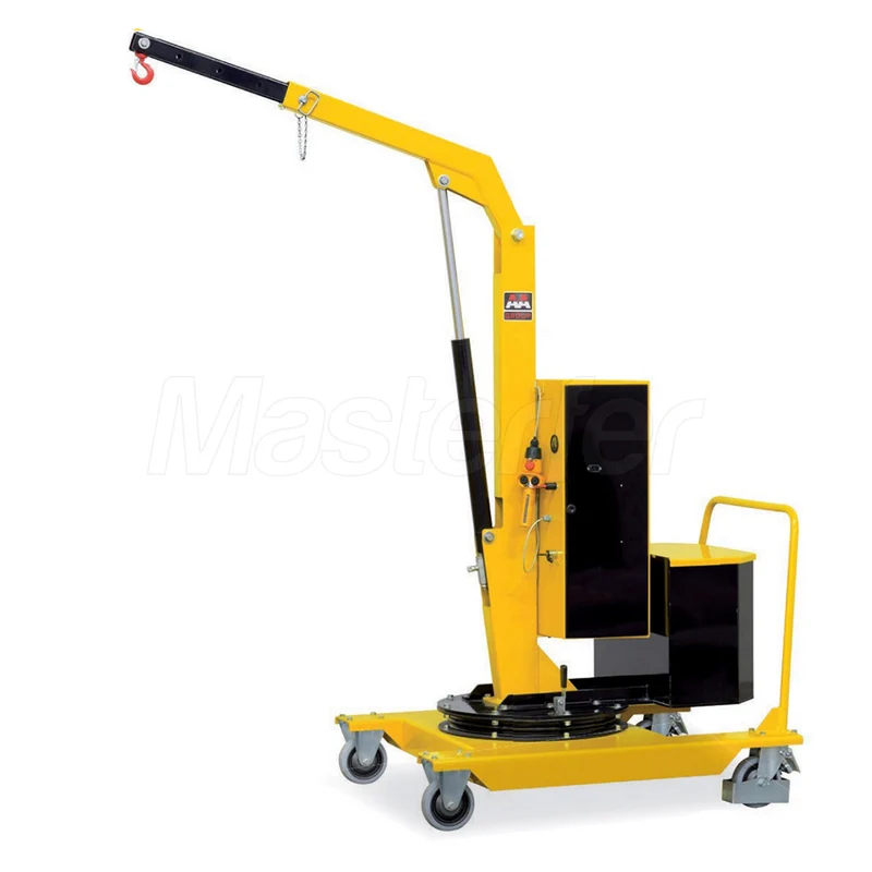 AxA 01B2P - Gru gruetta idraulica a sbalzo girevole a batteria, 200kg (discesa a velocità proporzionale)