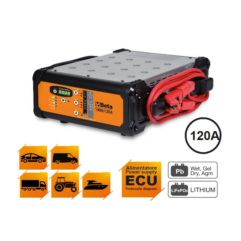 Beta 1498/120A - Caricabatterie elettronico 12V multifunzione