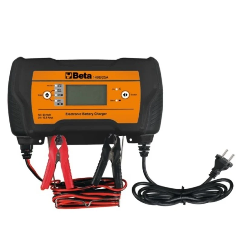 Beta 1498/25A Caricabatterie elettronico 12-24V multifunzione
