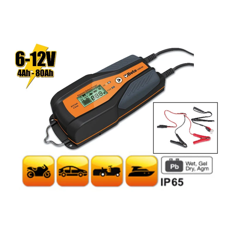 Beta 1498/4A - Caricabatterie elettronico 6-12V auto-moto