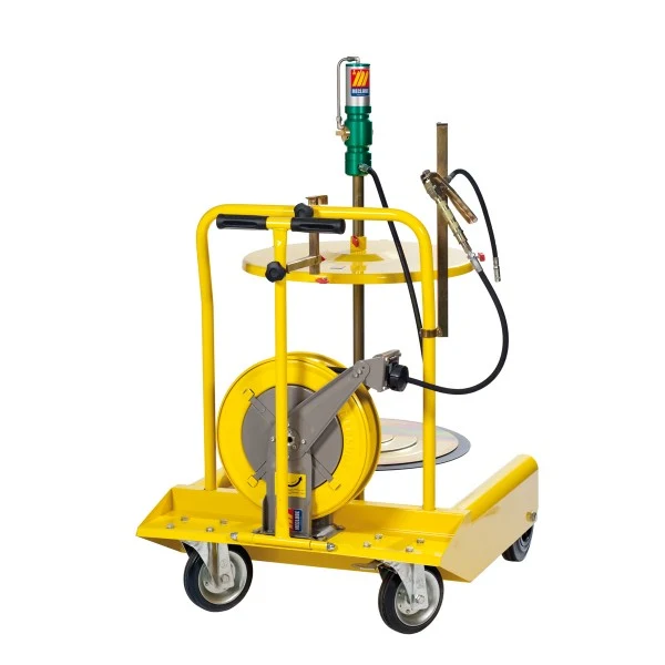 Meclube 013-1135-000 - Completo grasso carrellato per fusti da 180-220 kg con avvolgitubo