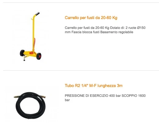 Meclube 013-1106-000 - Completo grasso carrellato per fusti da 18-30 Kg