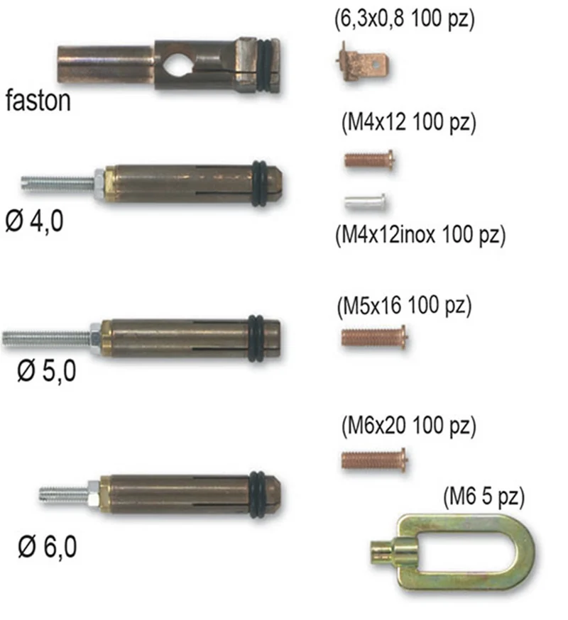 Kit Deca ferro: Selezione di pinze e perni 010940