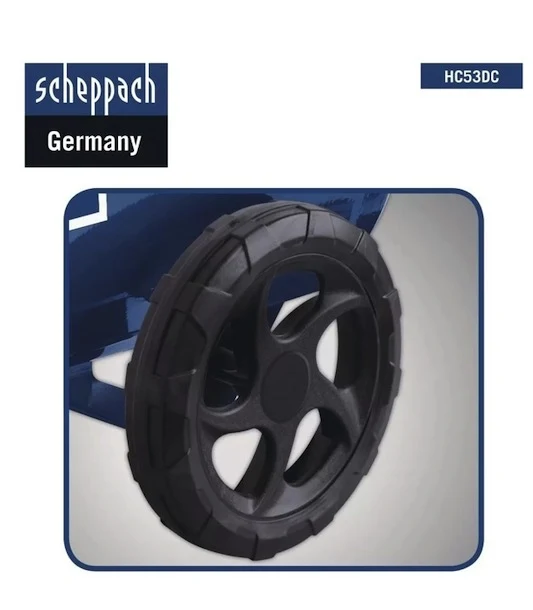 Scheppach HC53DC - Compressore aria 50 lt lubrificato portatile bicilindrico a V