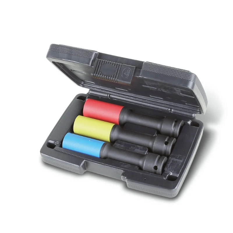Beta 720LCL/C3 - Serie di 3 chiavi a bussola Macchina lunghe colorate con insert
