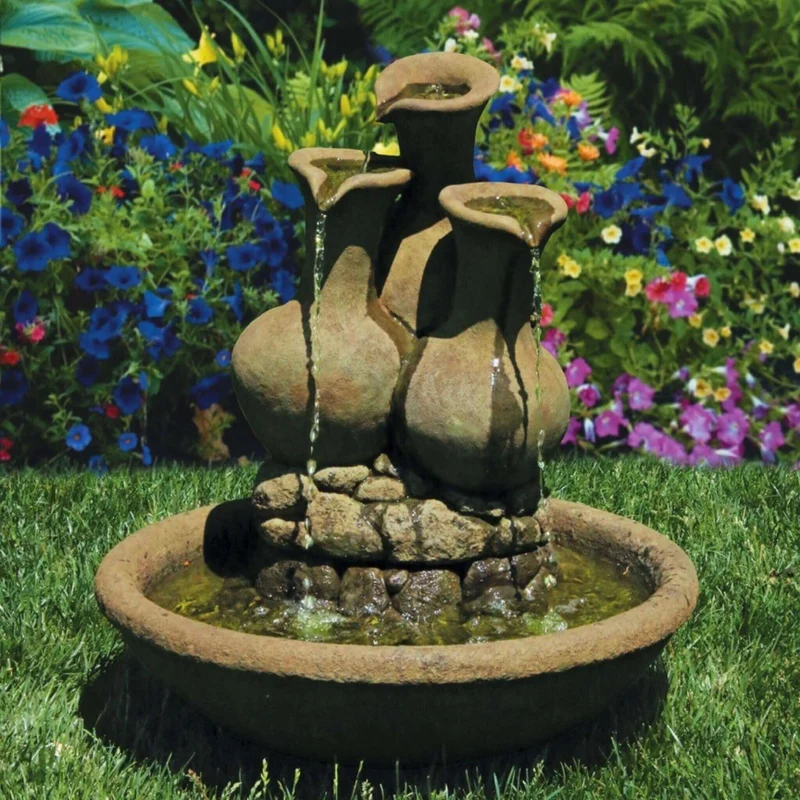 Milos Jug Concrete Fountain - Massarellis #3463