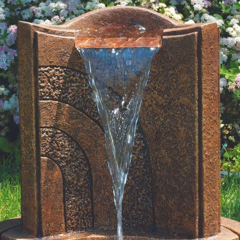 Lido Concrete Fountain w/Lights - Massarellis #3502