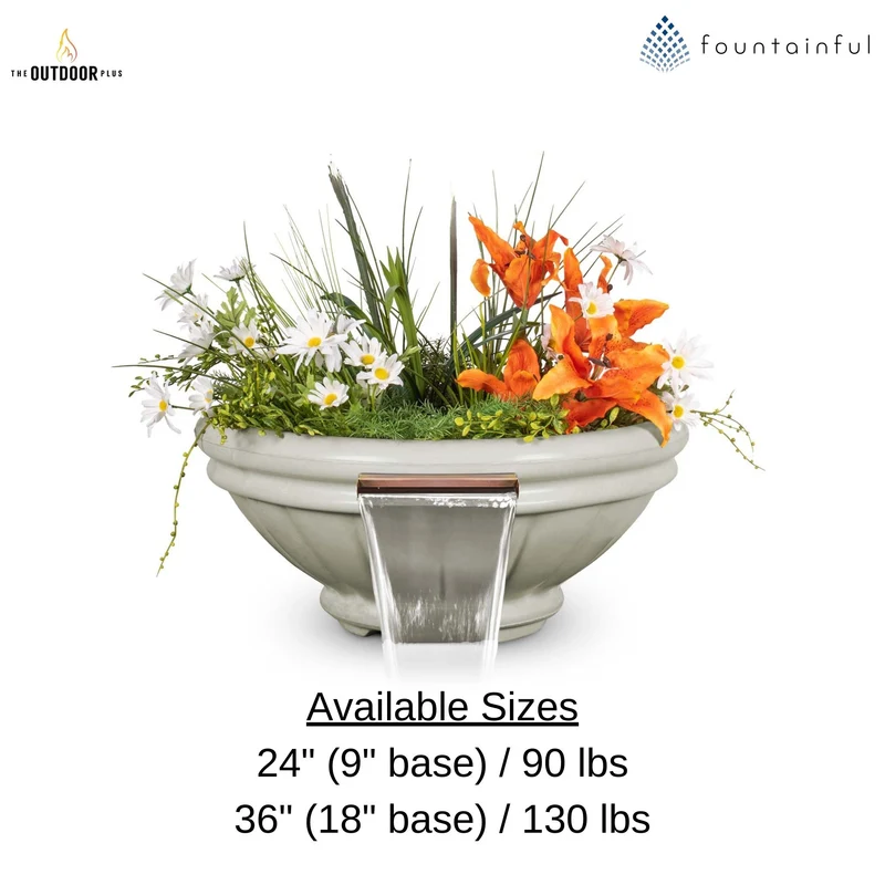 Roma Concrete Planter & Water Bowl - The Outdoor Plus