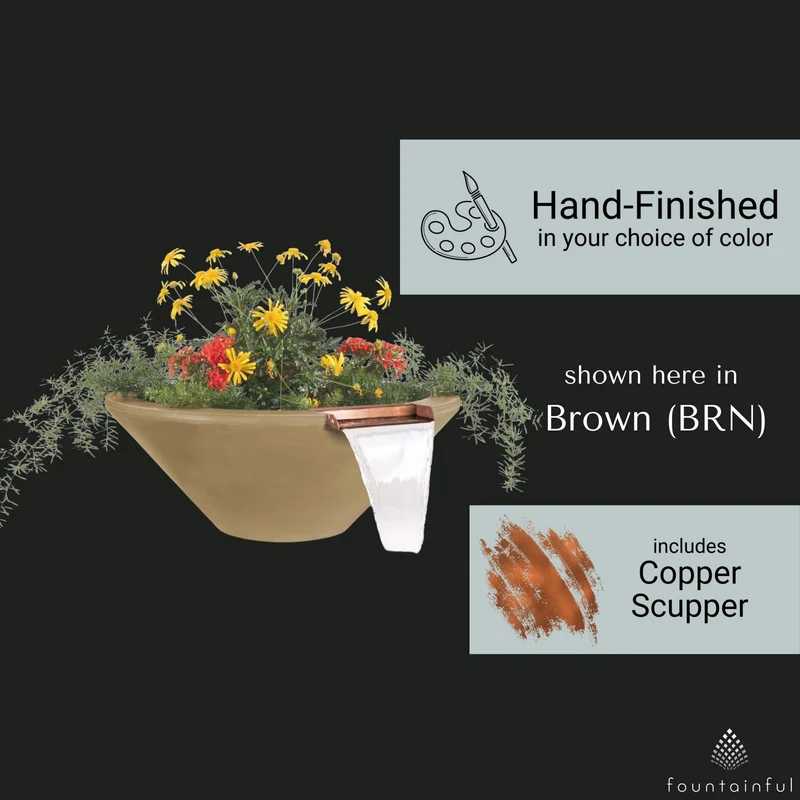 Cazo Concrete Planter & Water Bowl - The Outdoor Plus