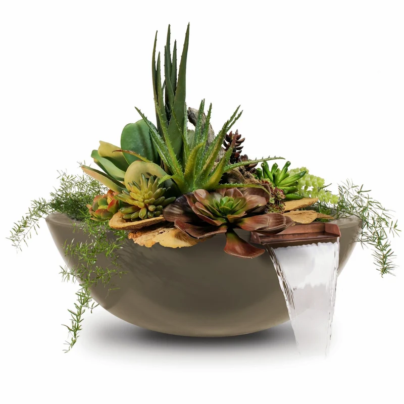 Sedona Concrete Planter & Water Bowl - The Outdoor Plus