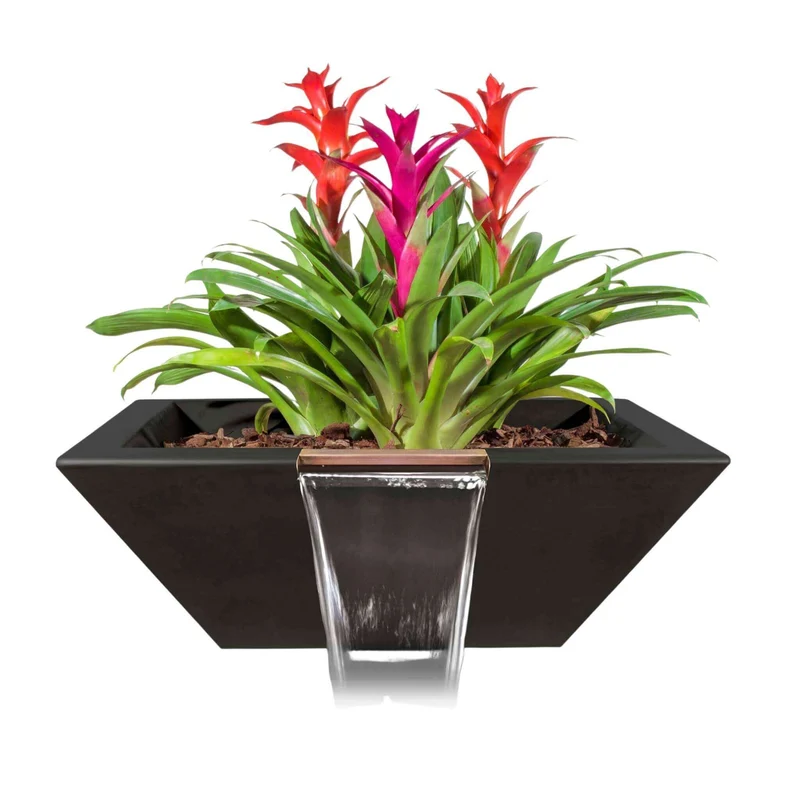 Maya Concrete Planter & Water Bowl - The Outdoor Plus
