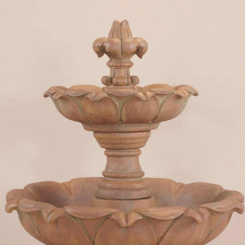 Gardenia SHORT 2-Tier Concrete Fountain - Giannini #1232