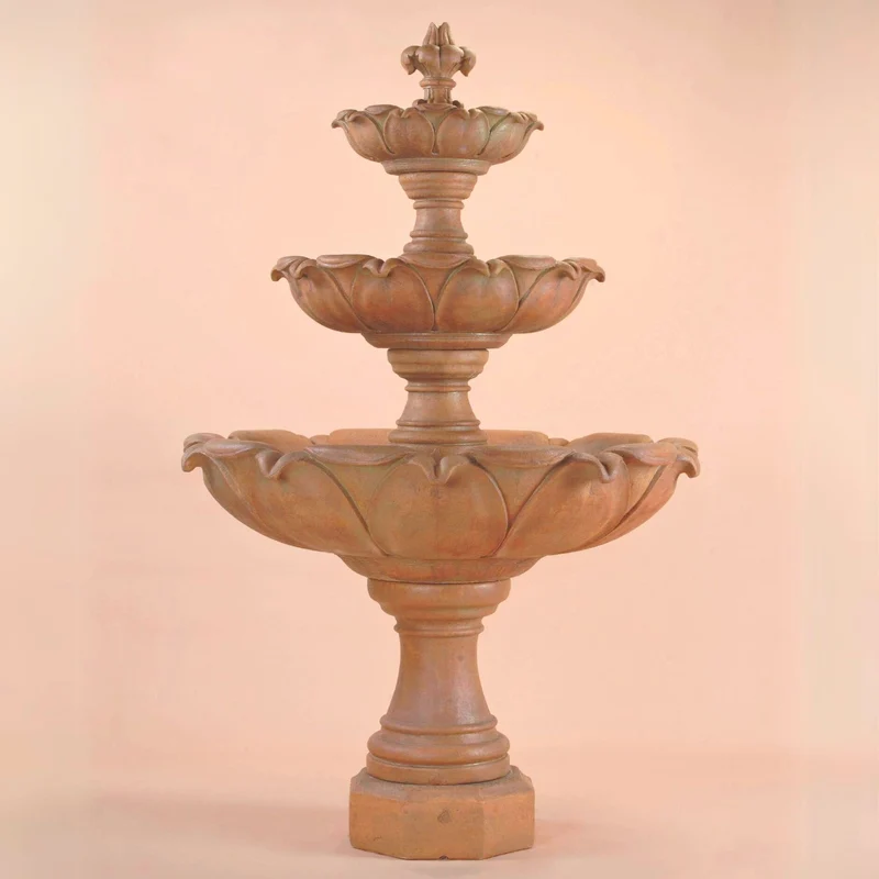 Gardenia 3-Tier Concrete Fountain - Giannini #1213
