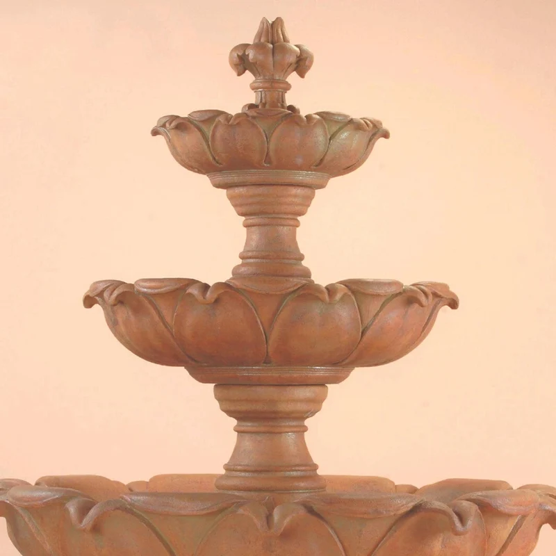 Gardenia 3-Tier Concrete Fountain - Giannini #1213