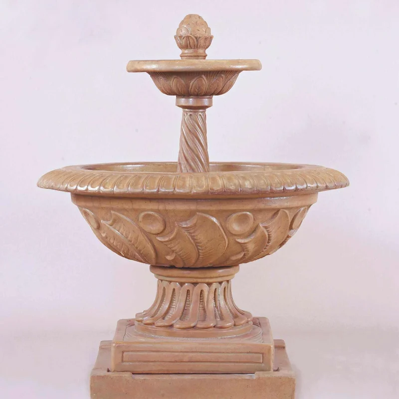 Orvieto 2-Tier Concrete Fountain - Giannini #1220