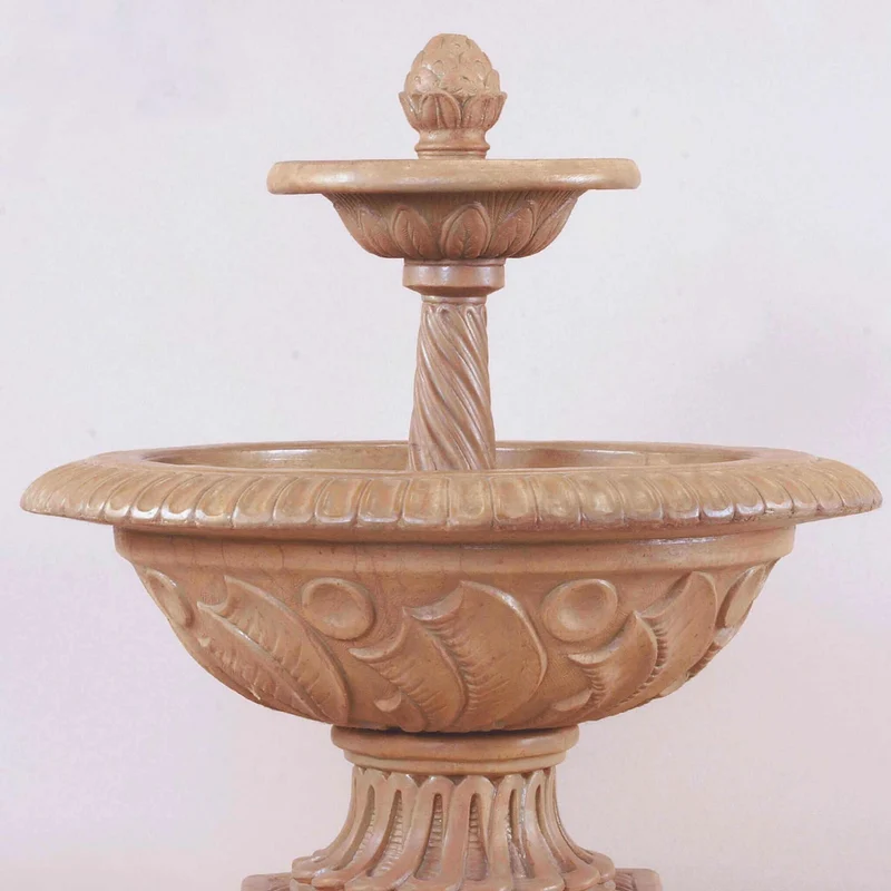 Orvieto 2-Tier Concrete Fountain - Giannini #1220