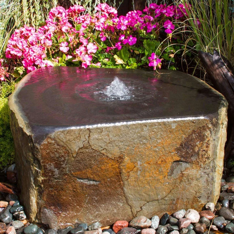 Basalt Block Fountain "Keki" - Complete Kit - Blue Thumb