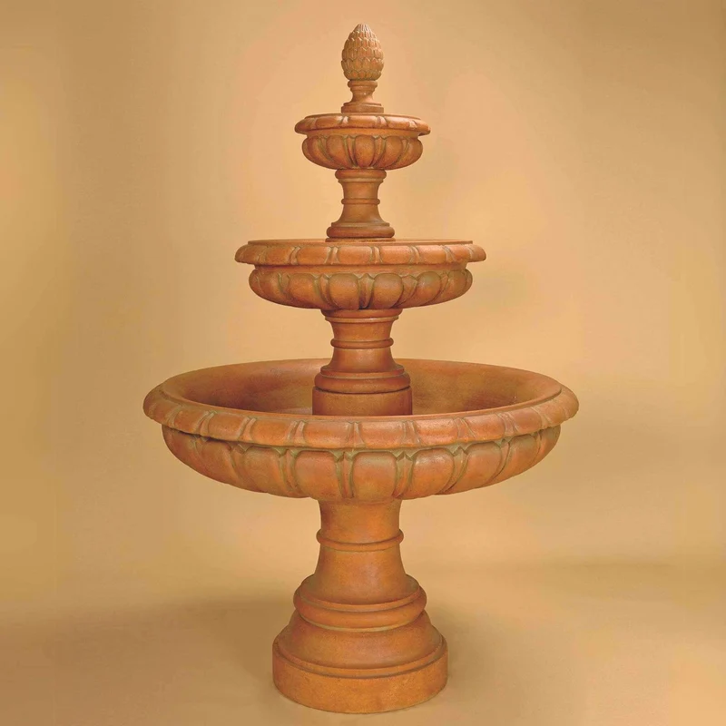 Regale 3-Tier Concrete Fountain - Giannini #1257