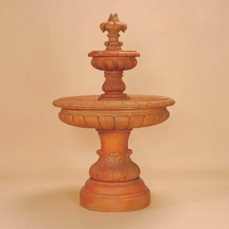 Giglio 2-Tier Concrete Fountain - Giannini #1276